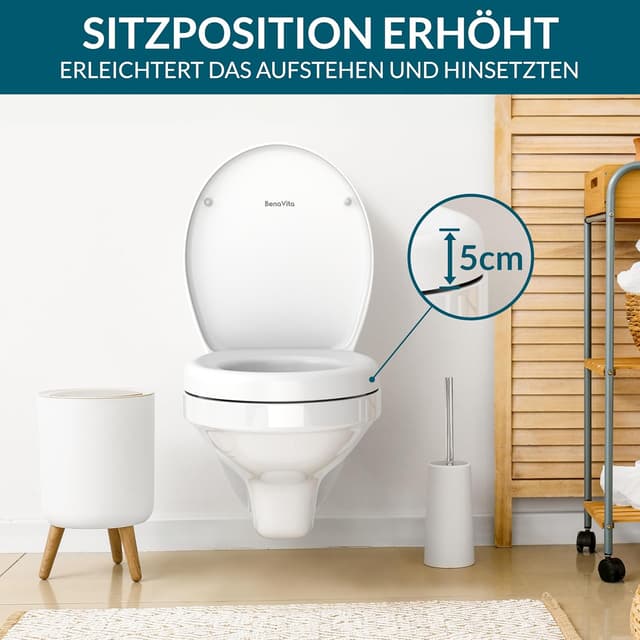 Thumbnail 1 de BenaVita Premium WC Sitzerhöhung 5 cm