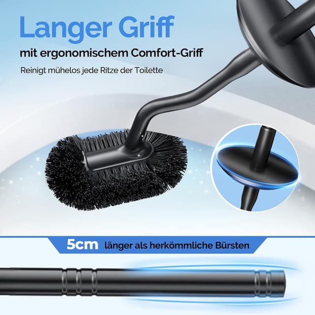 Thumbnail 4 de HAMITOR Brosse WC murale sans perçage