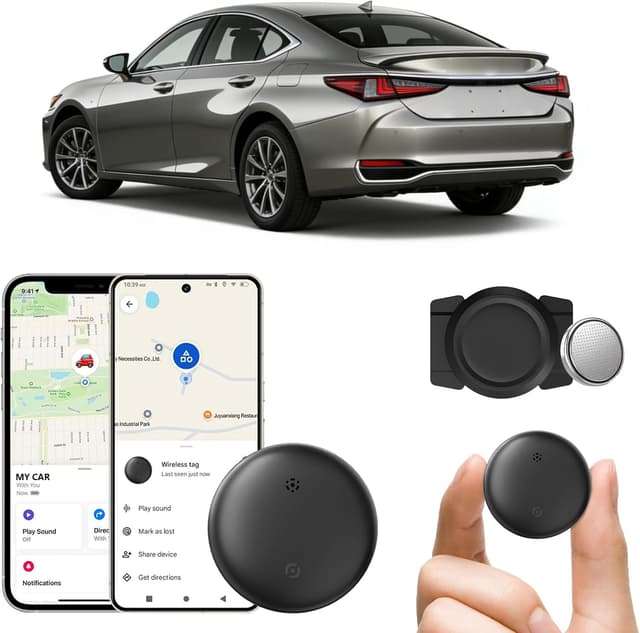 Detalle de GNLLYIL Traceur GPS voiture magnétique sans abonnement, compatible Find My (iOS) et Google Find Hub (Android)