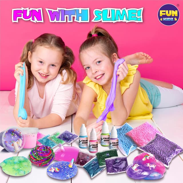 Thumbnail 4 de Fluffy Unicorn Slime Kit for Girls 1000 ml
