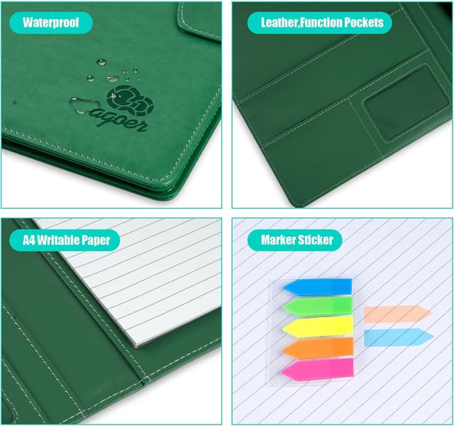 Thumbnail 3 de Agoer Klemmbrett A4 Schreibmappe Grün