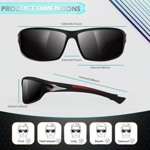 Thumbnail 5 de Sunier Gafas de Sol Polarizadas UV400 63mm