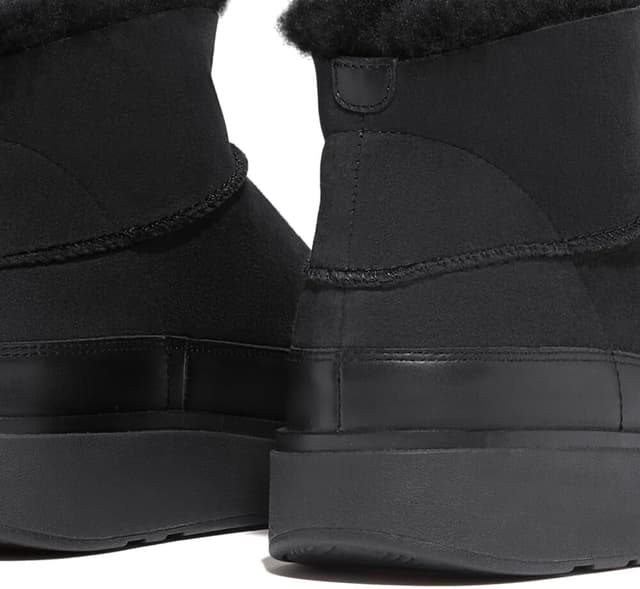 Detalle 2 de Fitflop Gen-Ff Lederstiefelette schwarz mit Microwobbleboard-Technologie