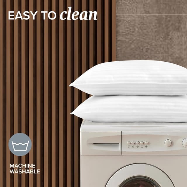 Detalle 1 de Beckham Hotel Gel Pillow Collection, Luxury Plush, 2 Pack