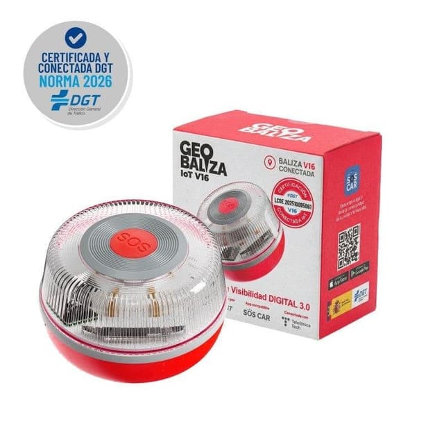 Imagen de Geobaliza IoT V16 homologada DGT baliza 12 años en OfertitasTOP