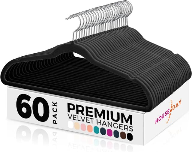 Imagen de HOUSE DAY Kleiderbügel Samt 60 Stück en OfertitasTOP