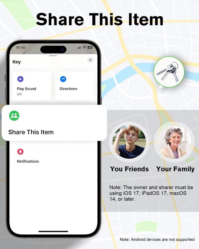 Thumbnail 4 de Smart Air Tracker Tag 4er Pack Schlüsselfinder