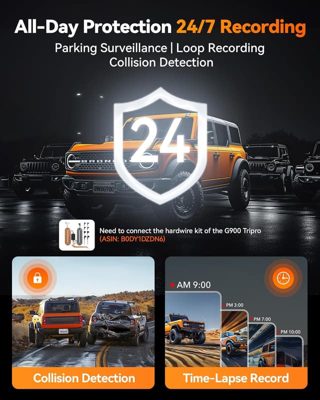 Thumbnail 6 de WOLFBOX G900 Tripro 256GB 4K Dash Cam