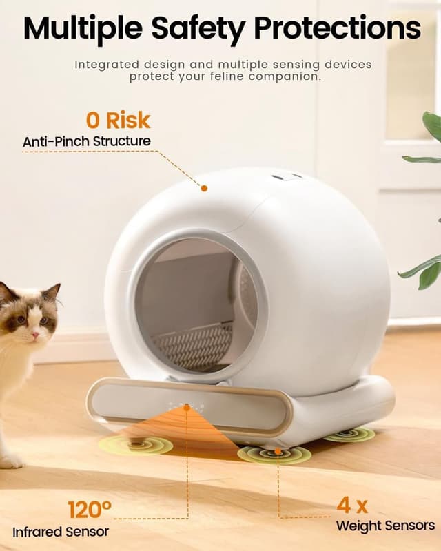 Detalle 2 de Arenero Gatos Autolimpiable 65L