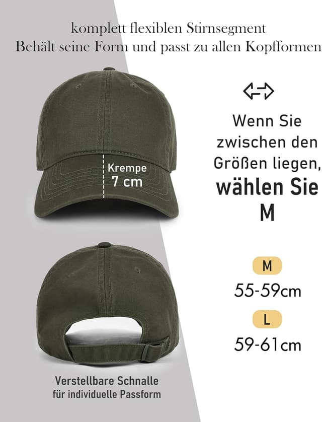 Thumbnail 1 de FURTALK Berretto da Baseball Unisex Vintage 2 Taglie