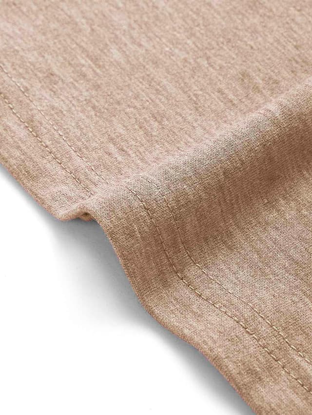 Detalle 2 de Teesho Tshirt Damen Langarm V‑Ausschnitt Baumwollmix