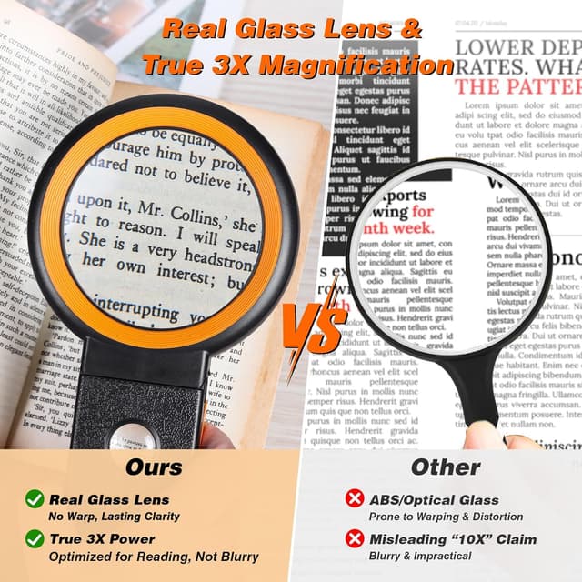 Thumbnail 2 de Lupe 18 LEDs faltbar mit StĂ€nder und Licht đ