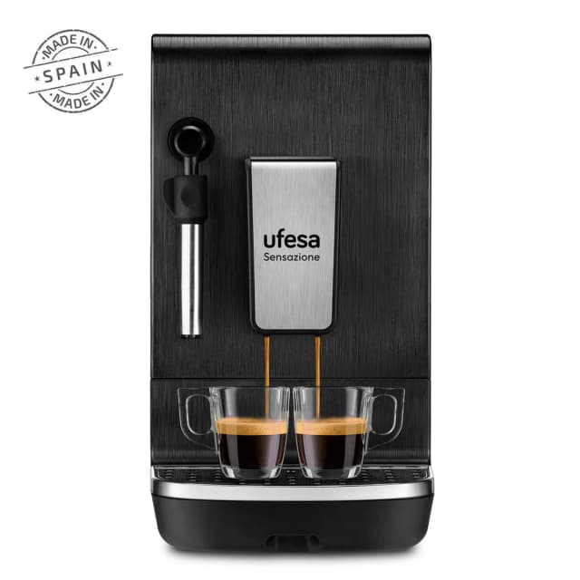 Detalle de Ufesa Sensazione Silver Cafetera Automática para Café