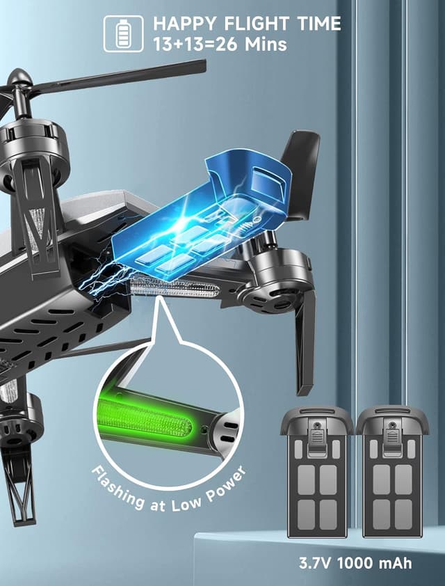 Detalle de Wipkviey T6 Drone with Camera (1080P HD) – Long-distance FPV quadcopter for adults and beginners