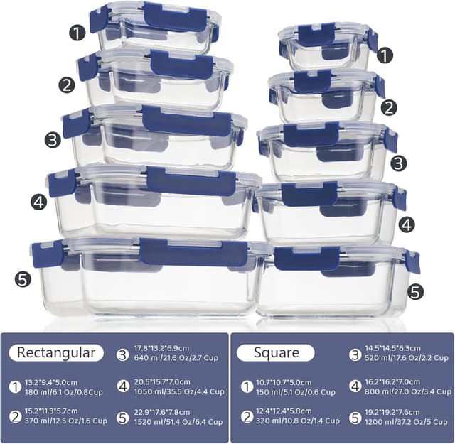 Thumbnail 1 de Fenger Glas Frischhaltedosen 10er Set