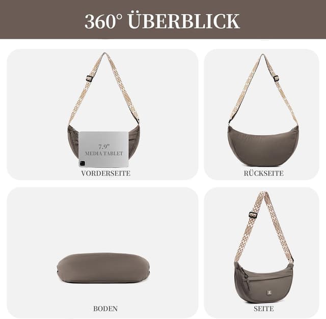 Thumbnail 5 de Pomelo Best Halbmond Handtasche 168 g