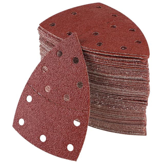 Detalle de Jokisa Schleifpapier-Set für Dreieckschleifer (100 Stück) 105 x 152 mm – Körnungen P40 bis P400