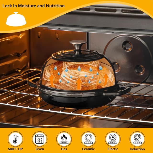 Thumbnail 2 de Velaze Pentola in Ghisa per Pane 4.8L Ø24cm