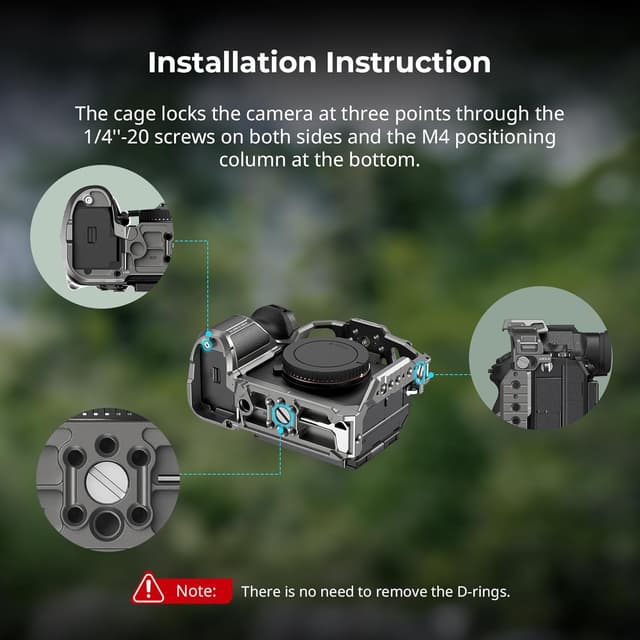 Detalle de SmallRig Hawklock Quick Release Cage 5187 for Sony Alpha 1 II / Alpha 9 III