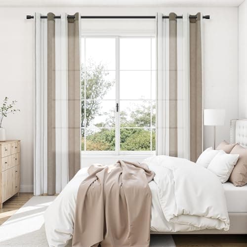 Thumbnail 1 de Topfinel Voile Marrón con Ösen - Cortina Infantil y Sala 🏡