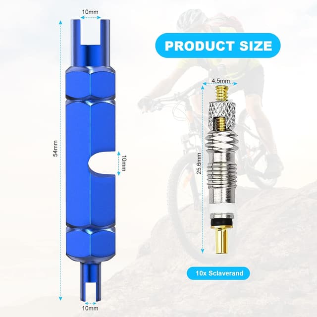 Detalle 2 de Flintronic 11 PCS Núcleo válvula bicicleta