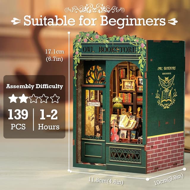 Thumbnail 2 de Cutefun Book Nook 139 pieces