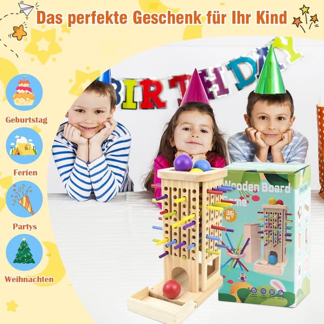 Thumbnail 6 de Montessori Holz Spielbrettspiel 3-5 Jahre