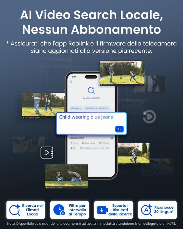 Thumbnail 4 de Reolink Elite Pro Floodlight Telecamera 16MP esterno 180°