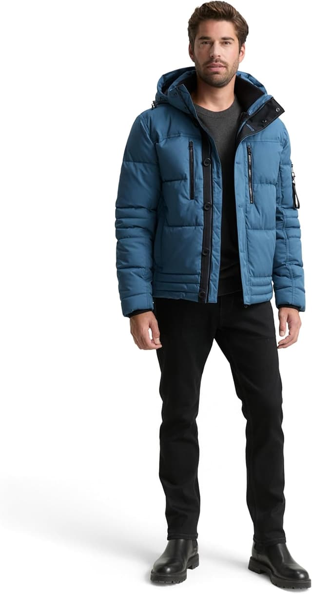 Detalle 2 de TOM TAILOR 1046971 Giacca Uomo: comfort e vestibilità pensati per l’uso quotidiano