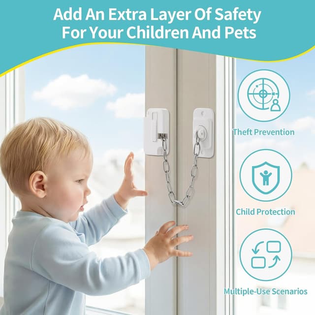 Thumbnail 3 de OTraki 2 Piezas Cerradura para Puerta Frigorífico