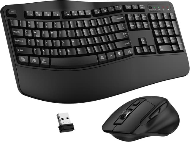 Detalle de Wireless Keyboard and Mouse Combo 2.4G Ergonomic