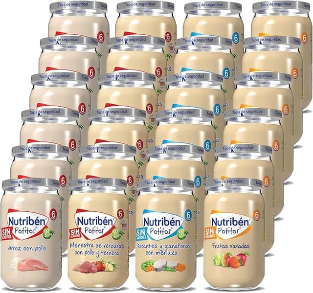Imagen de Nutribén Pack 24 Potitos Variados 🍽️ Desde 6 meses en OfertitasTOP