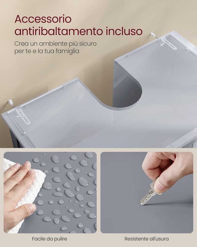 Thumbnail 6 de VASAGLE Mobile Sottolavabo 40 x 70 x 70 cm