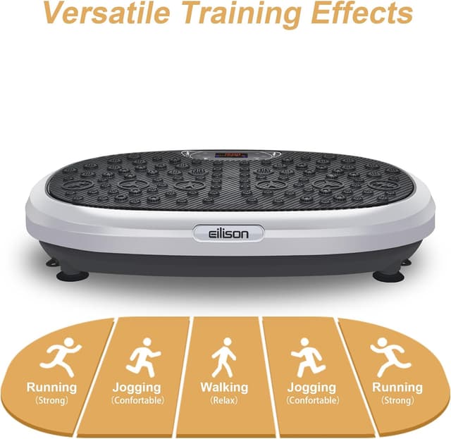 Detalle de EILISON FITABS 3D Vibration Plate Exercise Machine with Seat (Acupressure/3D Vibration Platform)