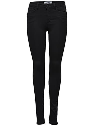 Detalle de Only Onlroyal Life High Sk Jeans 600 Noos talla M 34L — negro