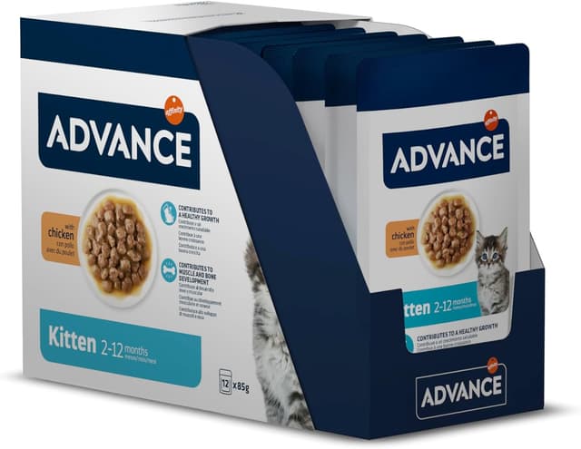 Detalle 2 de Advance Comida Húmeda Gatitos Pollo 12x85g