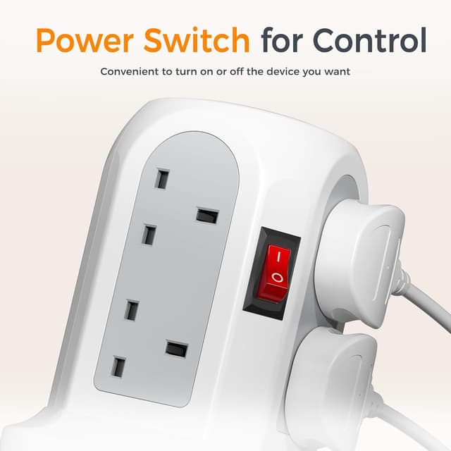 Detalle 2 de Tower Extension Lead 3m 8 Way with USB