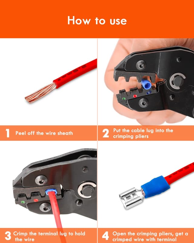 Detalle de Gorffy crimp connectors kit 300 pcs 6.0mm²