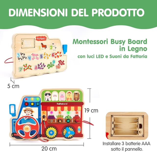 Thumbnail 5 de hahaland Busy Board Lavagna Attività 2 anni