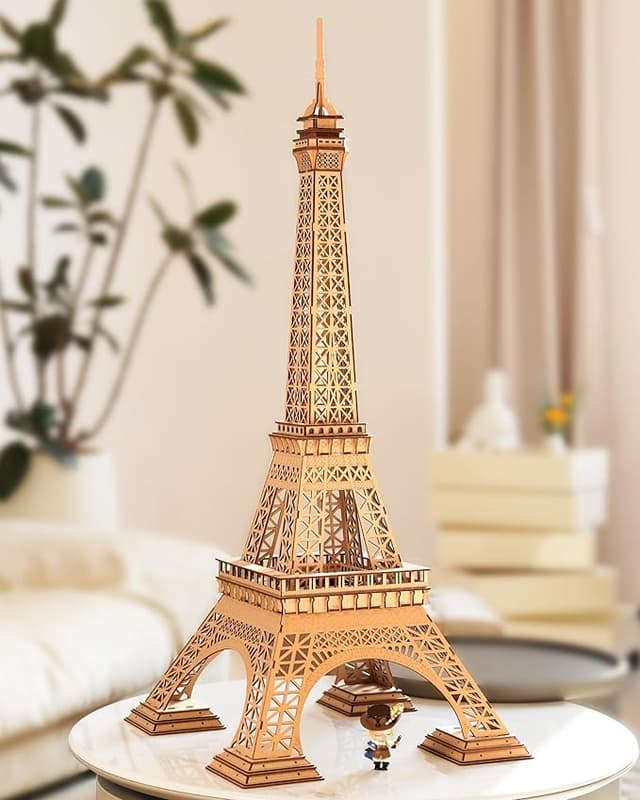 Detalle de Rolife Puzzle 3D Torre Eiffel de Madera, Kit para Adults 🎄
