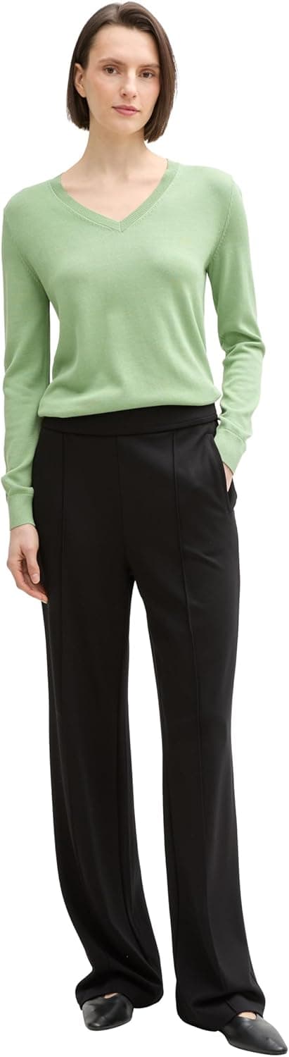 Detalle de TOM TAILOR Pullover da donna 1046521, maglione a maniche lunghe