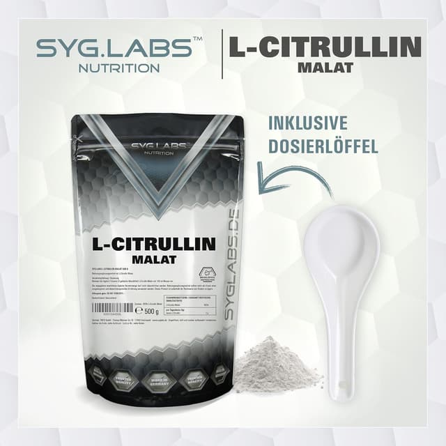 Detalle de L-Citrullin Malat 2:1 500g Pulver für Sportler
