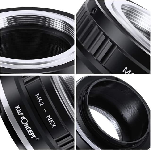 Detalle 2 de K&F CONCEPT Adaptador M42 a Sony E con enfoque infinito
