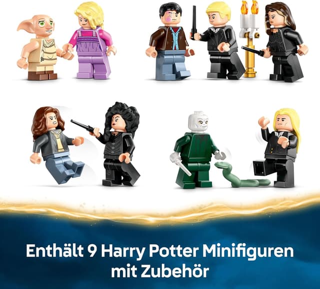 Detalle de LEGO Harry Potter 76453 Landsitz der Familie Malfoy – Sammel- und Fantasy-Bauspielzeug mit 9 Minifiguren