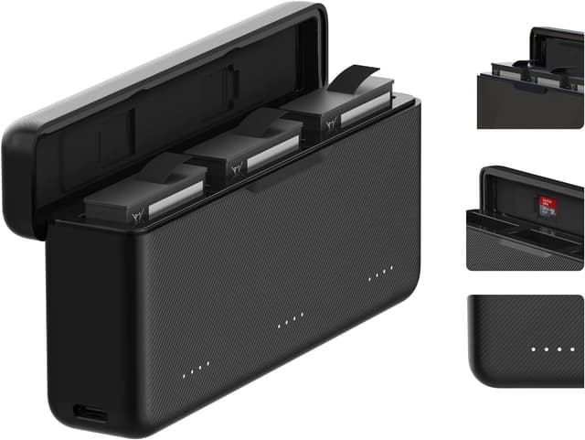 Detalle de Akkuladegerät für DJI Osmo Action 4 3 mit 75 min