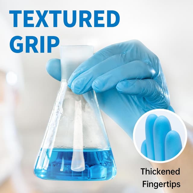 Thumbnail 2 de Medguy Medical Blue Nitrile Gloves 4.5 Mil 100pcs