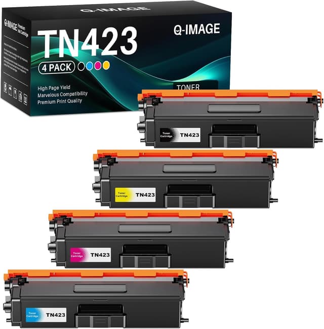 Detalle de TN423 Compatible Toner Cartridge 4-pack 🖨