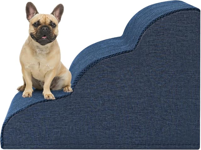 Detalle 2 de ROMROL Dog stairs 3-step ramp 58x38x38cm