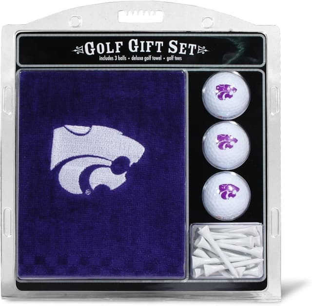 Detalle de Team Golf NCAA Gift Set Embroidered Golf Towel, 3 Golf Balls, and 14 Regulation Tees