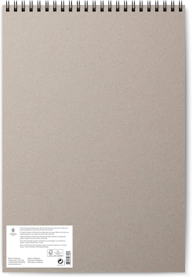 Detalle 2 de Winsor & Newton Bloc de Papel de Esbozo en Espiral A3 📝